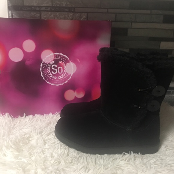 SO Shoes - SO Plush Winter Boot’s Size 8, Black Beautiful! ♥️